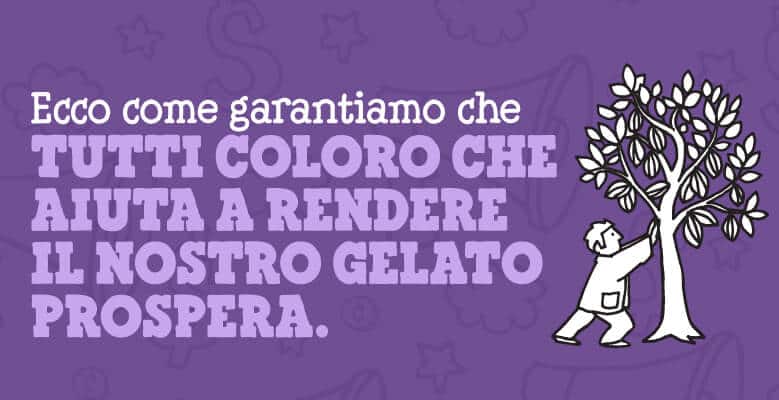 Ensure that Everyone who helps make our ice cream prospers