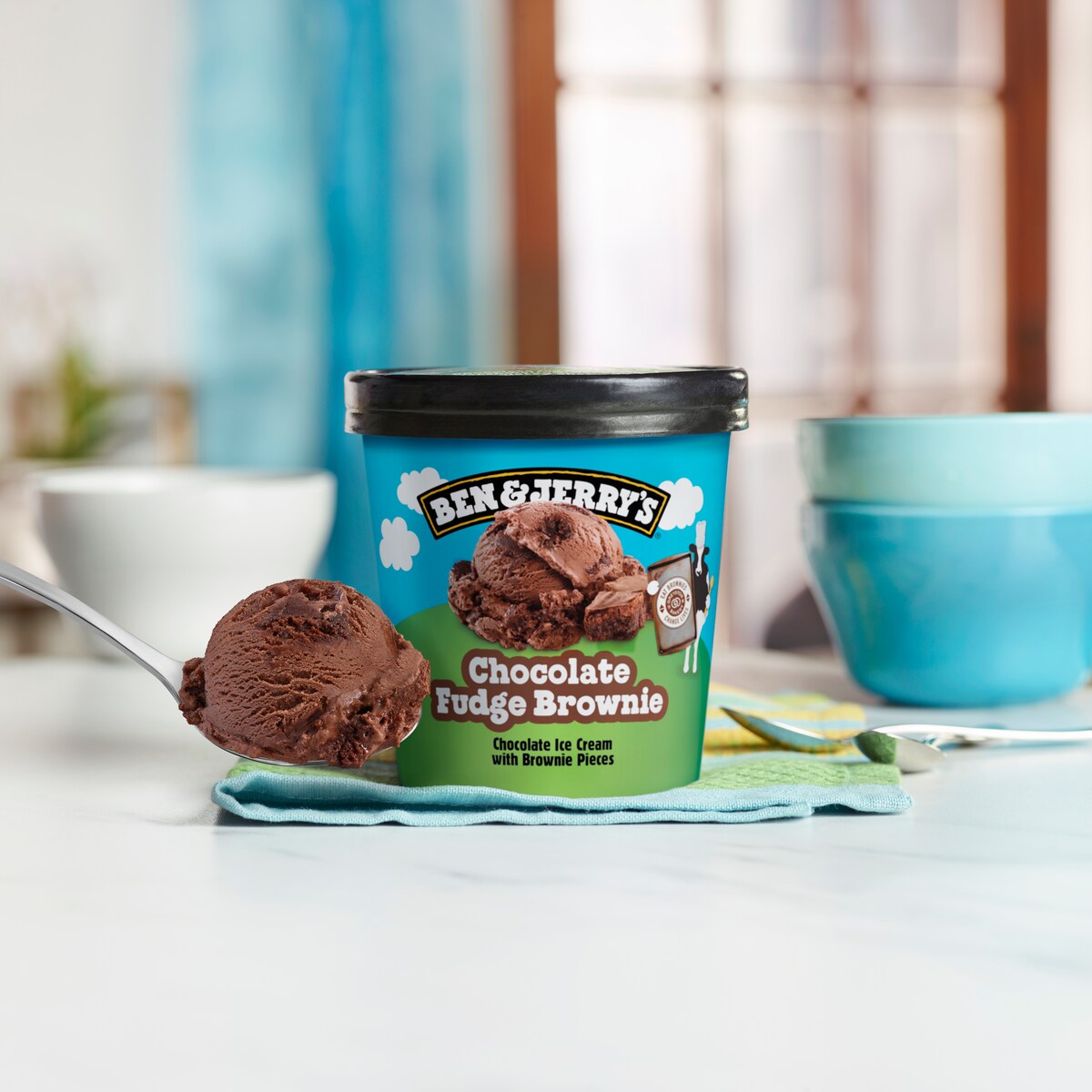 Chocolate Fudge Brownie Gelato -  Tub 3 / 4