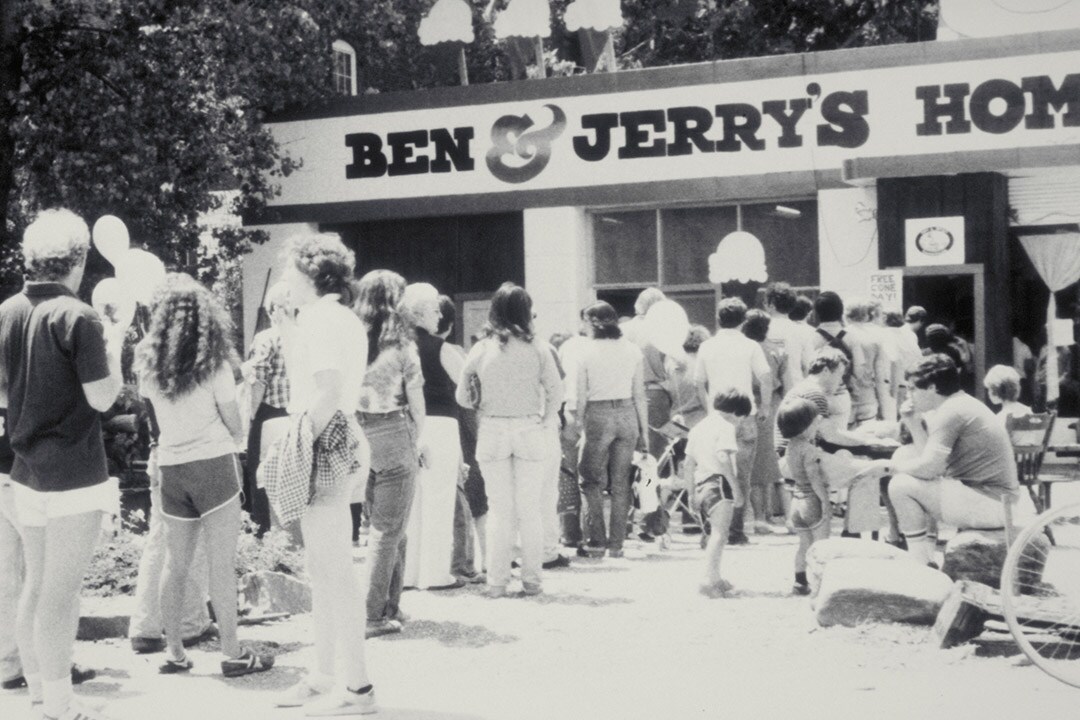 1979 La fase successiva Persone in fila a un Ben & Jerry’s